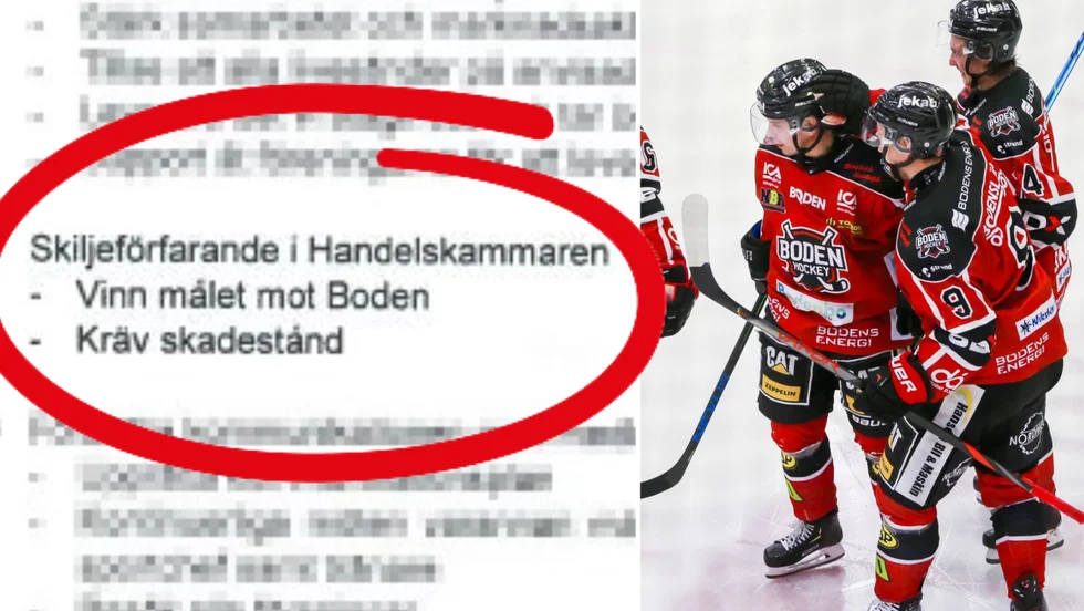 Verksamhetsplan för Hockeyettan. Ett av fem tydliga uppsatta mål är för verksamhetsåret är: "Vinn målet mot Boden".