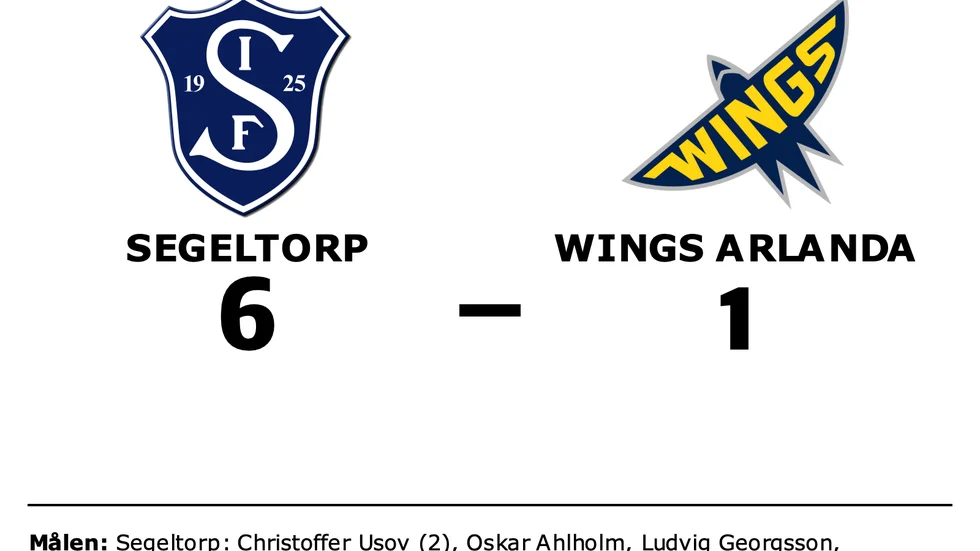 Segeltorps IF vann mot Wings HC Arlanda