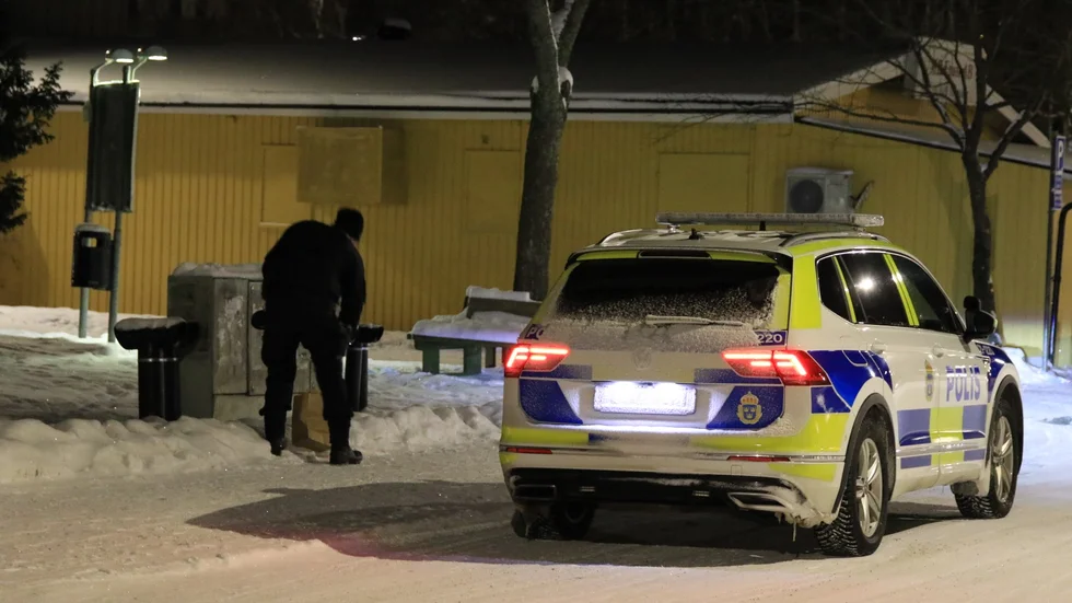 Polisen samlar bevis.