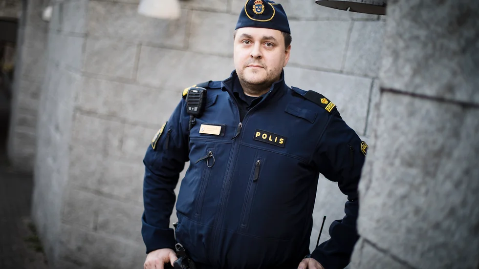 Johnny Onbinder, kommunpolis i Katrineholm, Flen och Vingåker ser positivt på det nya medborgarlöftet i Flen.
