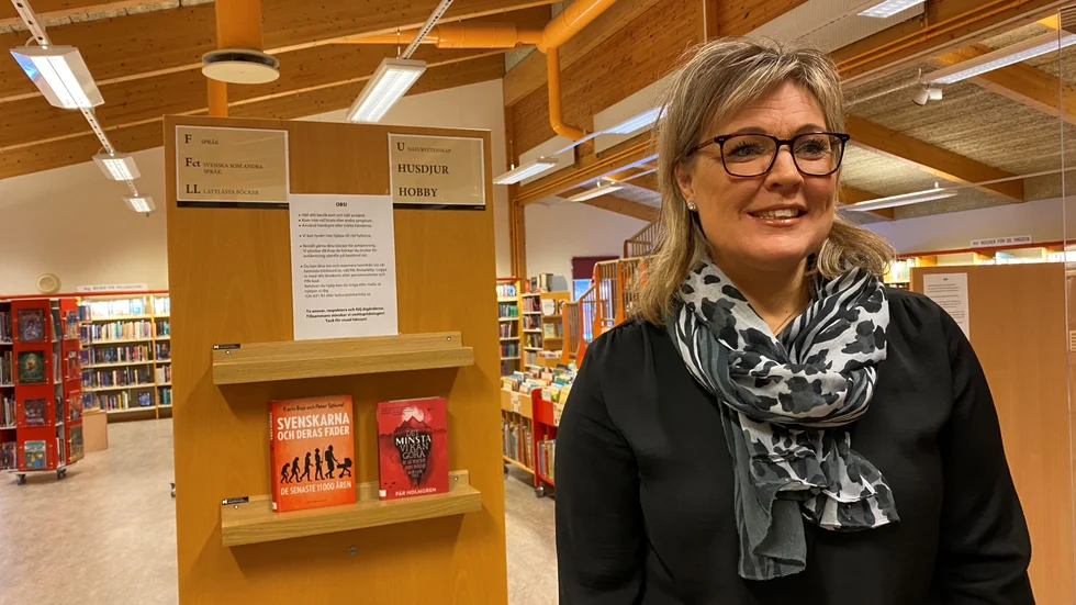 – Pandemilagen har inte inneburit några begränsningar för oss då vi har en stor öppen lokal, säger Jessica Lindegren, kultur- och fritidschef i Älvkarleby kommun. 