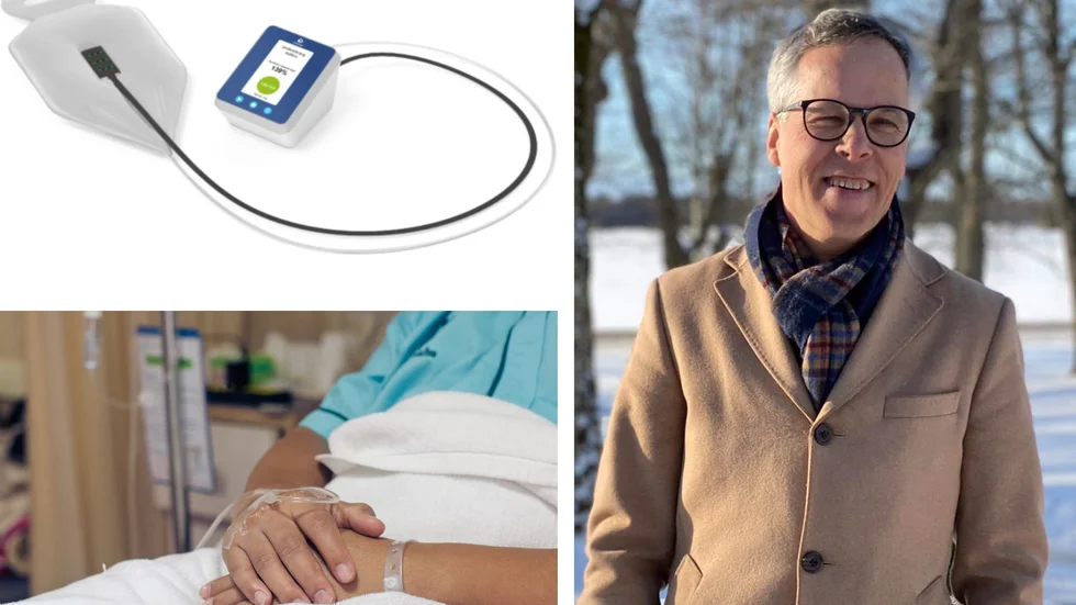 Det är detta mätinstrument PU sensor tagit fram och nu levererat till sin allra första kund. Det ska hjälpa till att tidigt förutse riskerna för trycksår så att förebyggande insatser kan sättas in. Johannes Walfridsson är företagets vd.