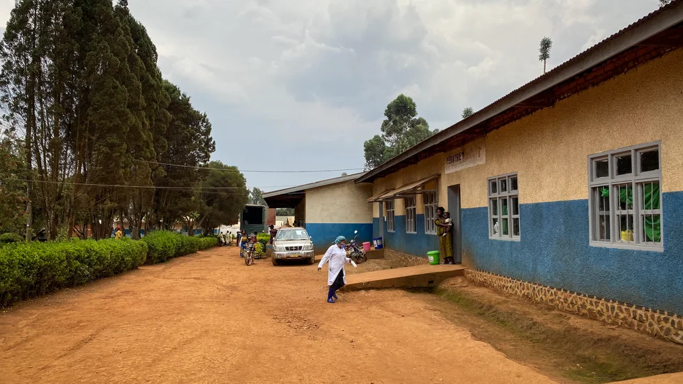 Matandasjukhuset i Butembo i Kongo-Kinshasa, där en ebolasjuk patient nyligen dog. Arkivbild.