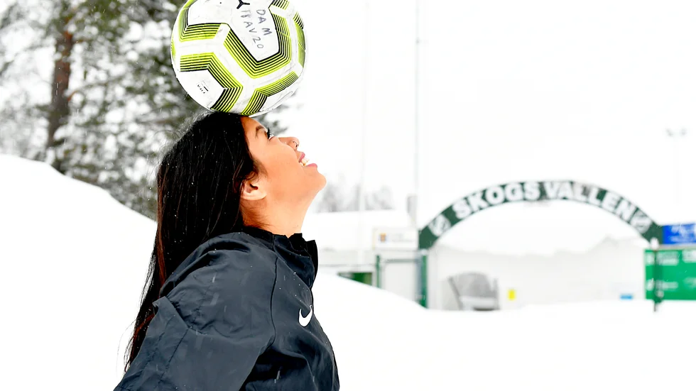Carla Portillo har en fotskada och rejält ont men väntar fortsatt på en prognos. 