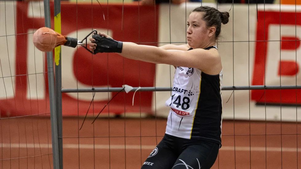 Sara Forssell förbättrade sitt personliga rekord med 30 centimeter när hon kastade 20.84 i Mondo games.