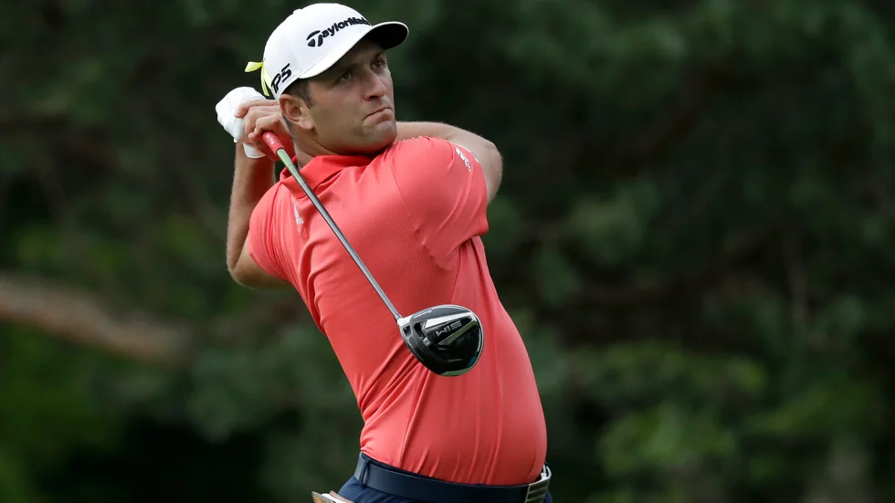 Jon Rahm under avslutningsrundan i Dublin, Ohio.