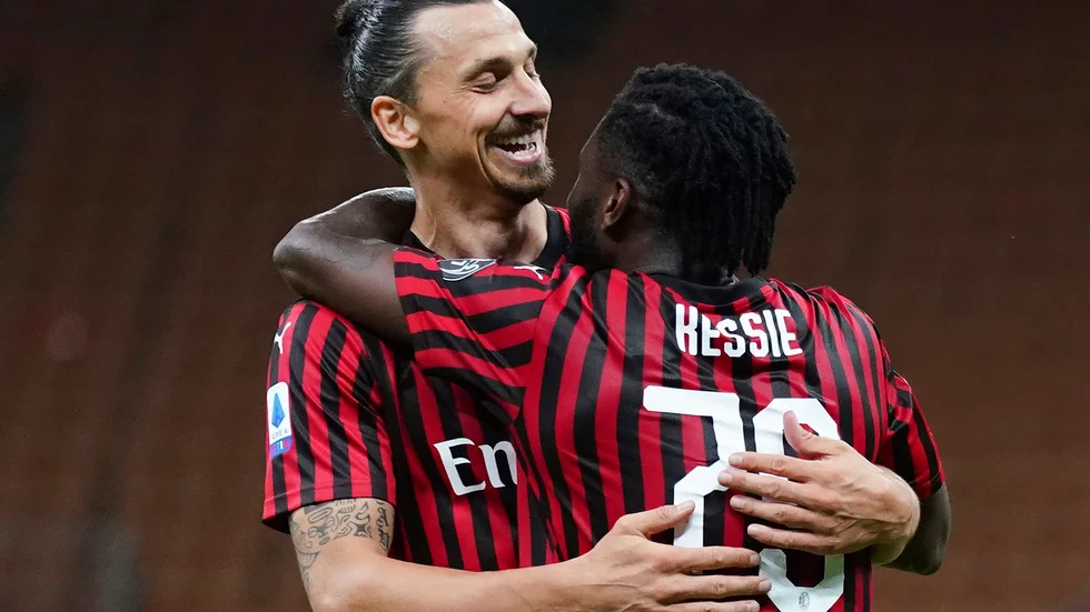 Zlatan Ibrahimovic gav Milan ledningen. Arkivbild.