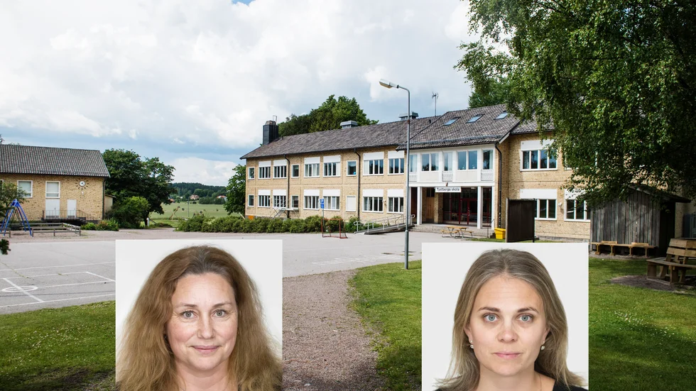 Martina Hallström och Emma Fahlstedt sitter båda i kommunstyrelsen. De har vitt skilda uppfattningar om förskolefrågan i Tystberga. 