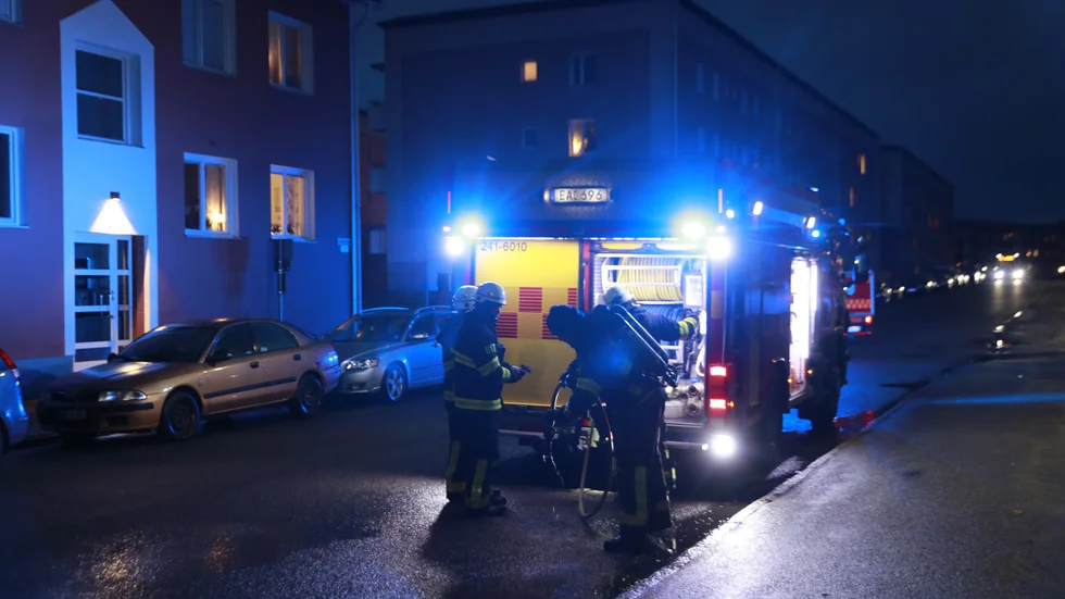 Rökutvecklingen var snart under kontroll.