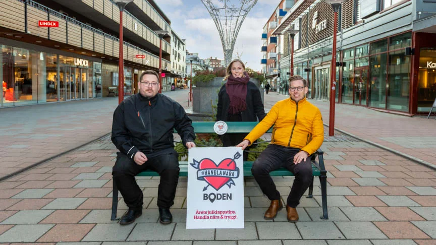 Dennis Wikstén, vd, Wiksténs fastigheter AB, Michaela Strömberg, näringslivsutvecklare, Bodens kommun och Rikard Mattsson, verksamhetsledare, Företagarna Boden.