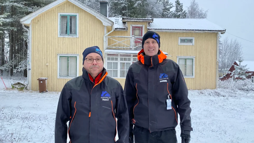 Peter Sundström och Samuel Bernberg från Backens fastigheter menar att läget är bra för en kommande aktör inom industrihandel.