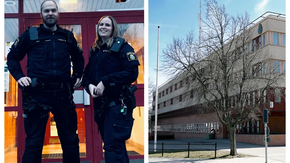 Tobias och Amanda har avslutat utbildningen och jobbar nu som ingripande poliser.