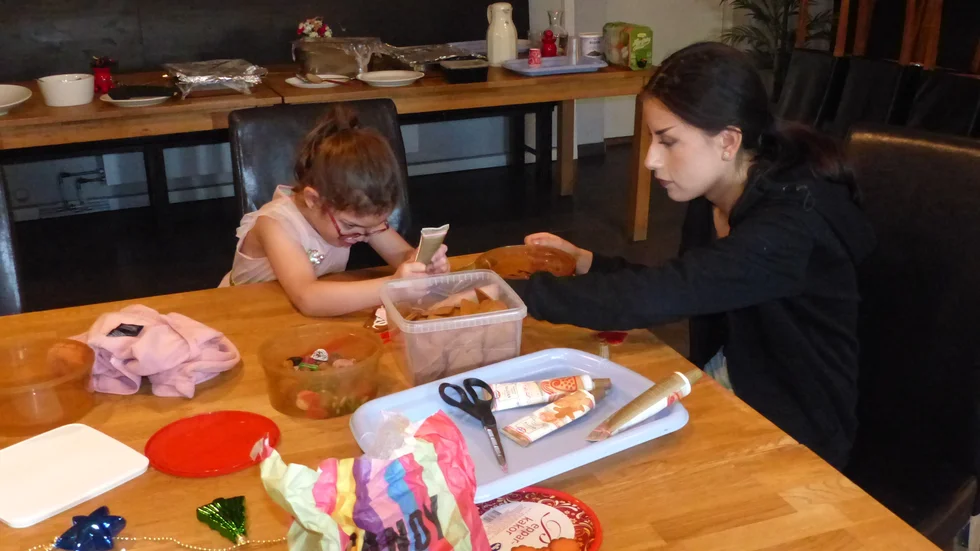 Alexandra Rojas Nordqvist anordnade ett annorlunda julfirande i Enköping.