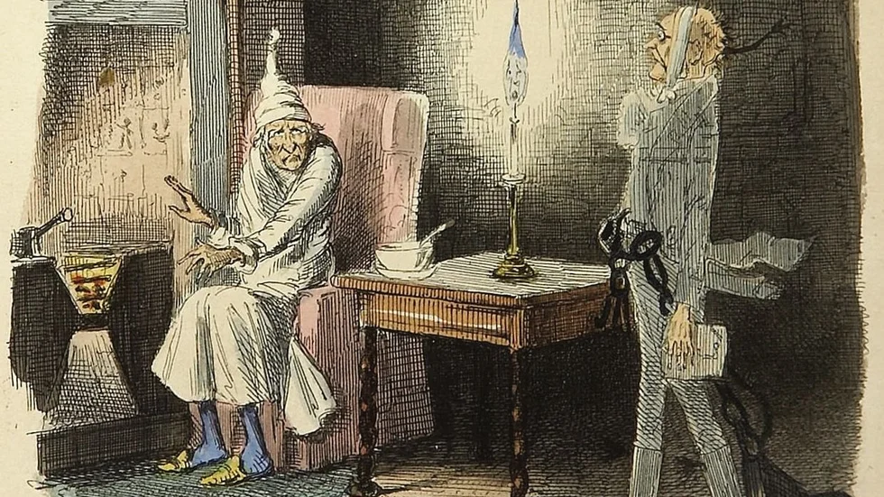 Ebenezer Scrooge får oväntat besök...