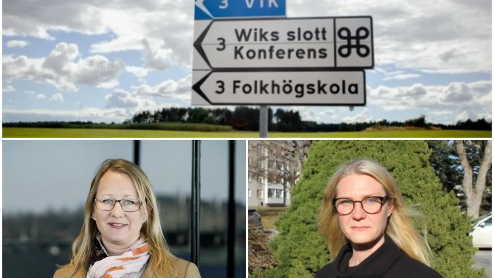 Wiks folkhögskola växer med filialer både i Tierp och Heby kommuner.  I båda kommunerna är man nöjda med beskedet. På bilden, från vänster: Cecilia Linder (M), ordförande i kulturnämnden, och Sara Sjödal (C), finanskommunalråd i Tierps kommun.