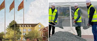Första spadtaget för nytt kvarter i centrala Knivsta
