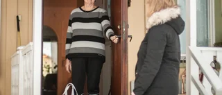 Handlarn levererar varor till riskgrupper