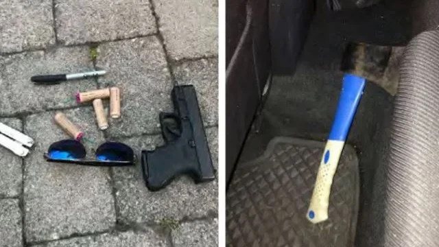 Vid brotten i Mantorp var 26-åringen, enligt åklagaren, beväpnad med en startpistol och en yxa. Nu har han åtalats igen. 