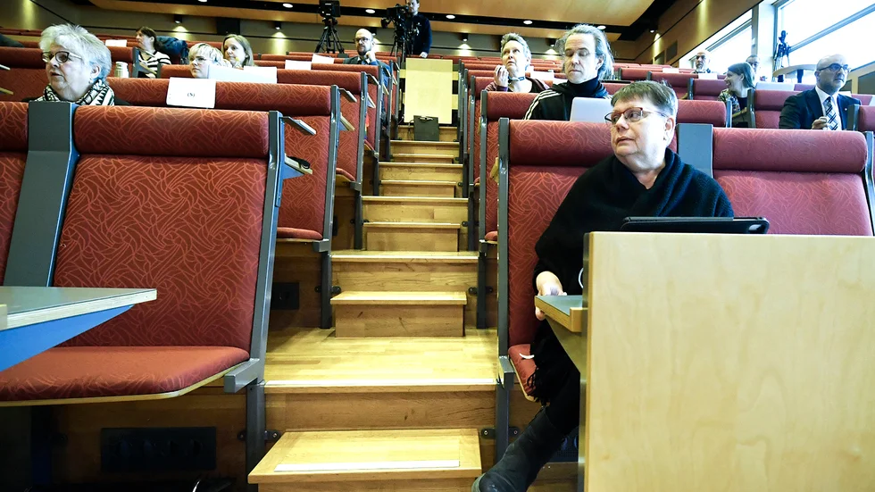 Nuförtiden är det glest i bänkraderna när kommunfuöömäktige i Skellefteå har sammanträde.