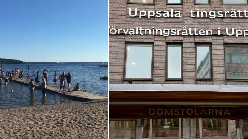 När mannen kontrollerades av polis i närheten av Lyssnaängsbadet i våras togs en köttyxa och ett mindre parti narkotika i beslag. Genrebild.