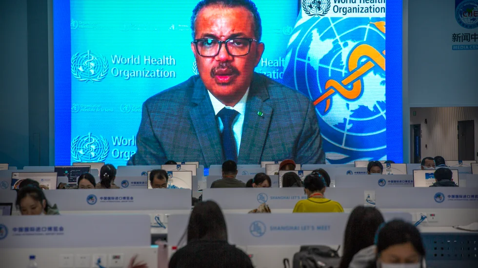 WHO-chefen Tedros Adhanom Ghebreyesus. Arkivbild.