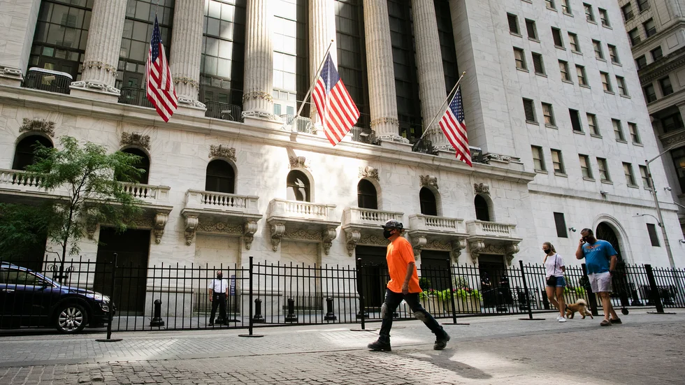 Teknikjättar som Microsoft, Amazon och Facebook tyngde Nasdaqbörsen under måndagens handel på Wall Street. Arkivbild.