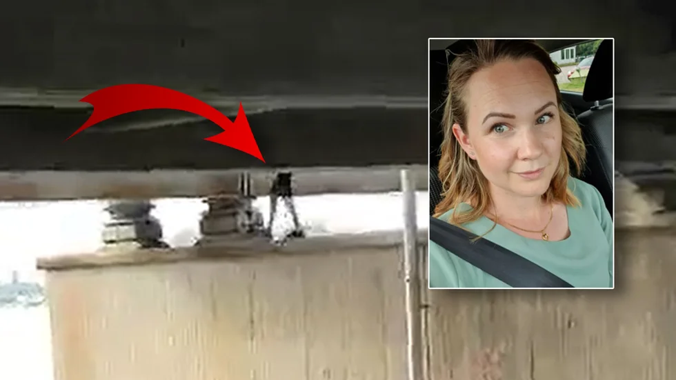 Utrymmet under Kvicksundsbron är ingen idealisk lekplats men utgör uppenbarligen en lockelse.