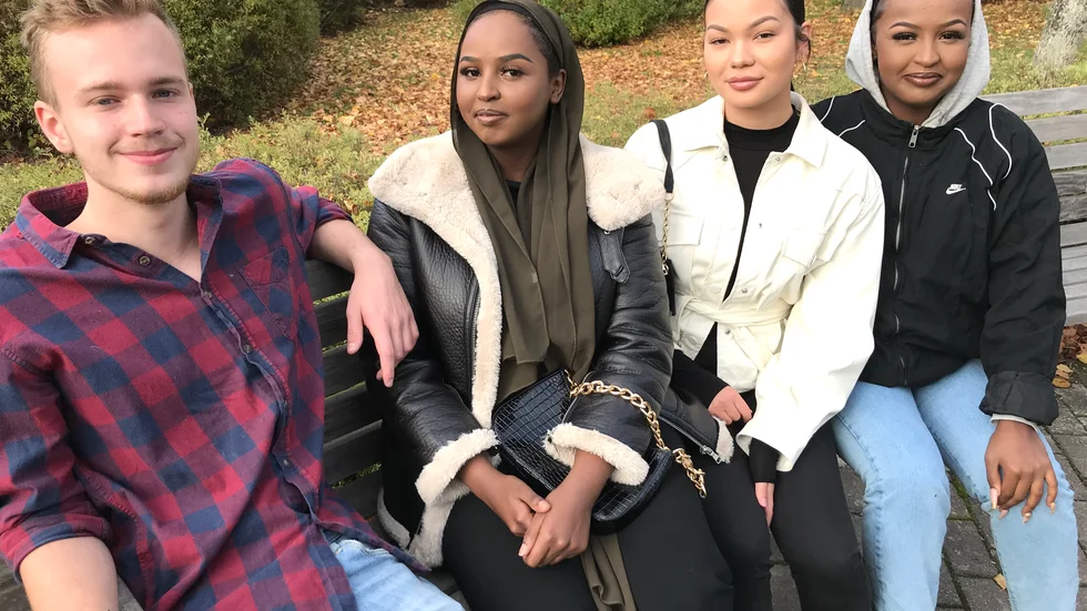 Andreas Nordström, Falis Aden, Beatrice Eriksson och Siham Aden. 
