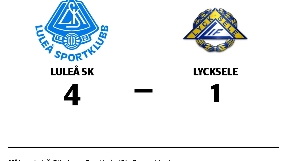Luleå SK vann mot Lycksele