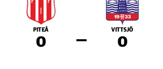 Mållös match när Piteå mötte Vittsjö