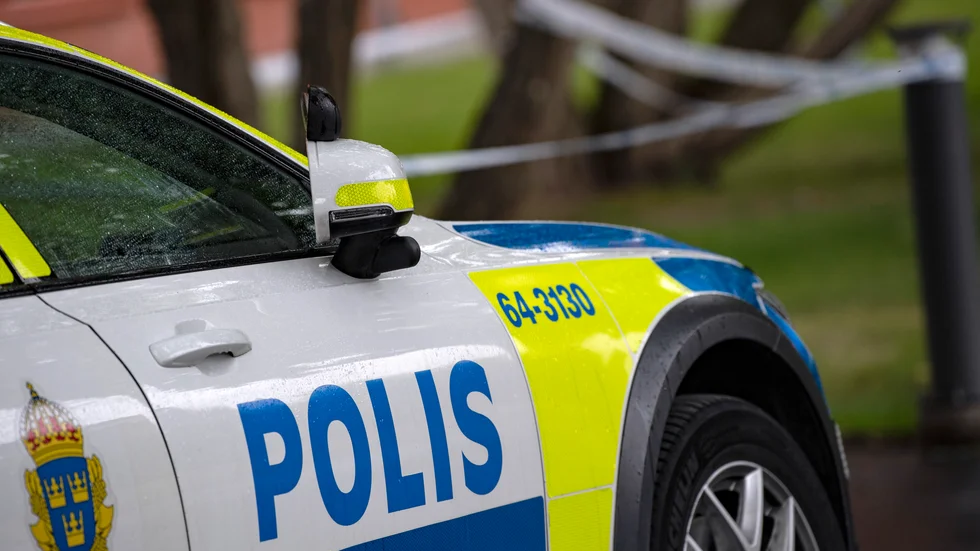 Polisen jagade yxrånare i tisdags morse. Arkivbild.