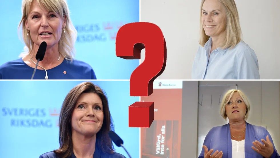 Kan det bli någon av dessa fyra kvinnor som blir Norrbottens nya landshövding? Övre raden Anna Hallberg och Anita Johansson, nedre raden Eva Nordmark och Elisabeth Dahlin.