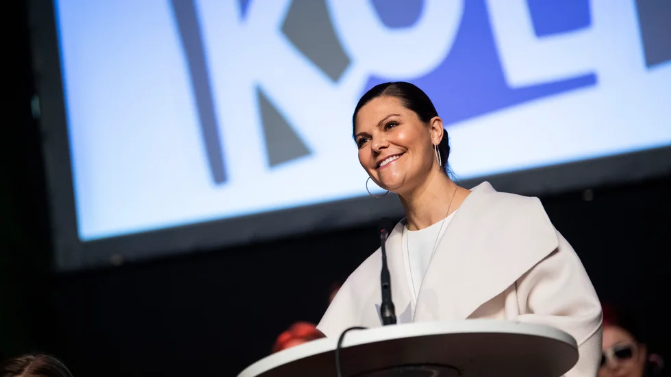 Kronprinsessan på 2020 års kulturkonvent i Eskilstuna. 
