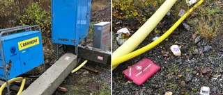 Elskåp förstörda efter bilträff – företag drabbade