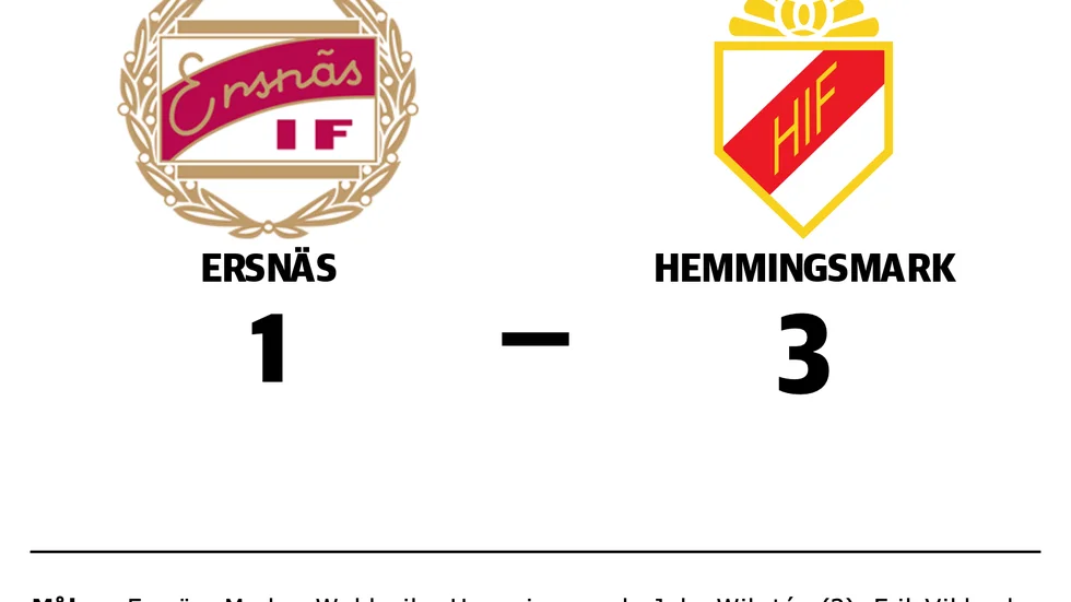 Ersnäs förlorade mot Hemmingsmark