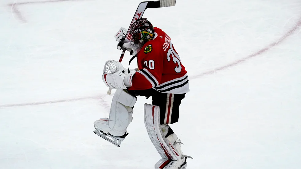 Chicagos målvakt Malcolm Subban blev matchhjälte efter att ha räddat alla straffar i straffläggningen mot Tampa Bay.
