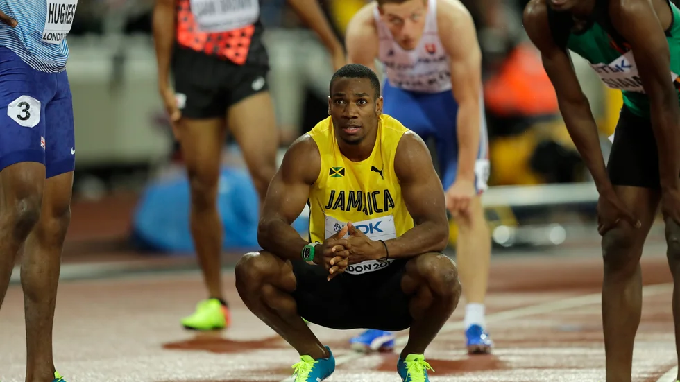 Yohan Blake under friidrotts-VM 2017. Arkivbild.