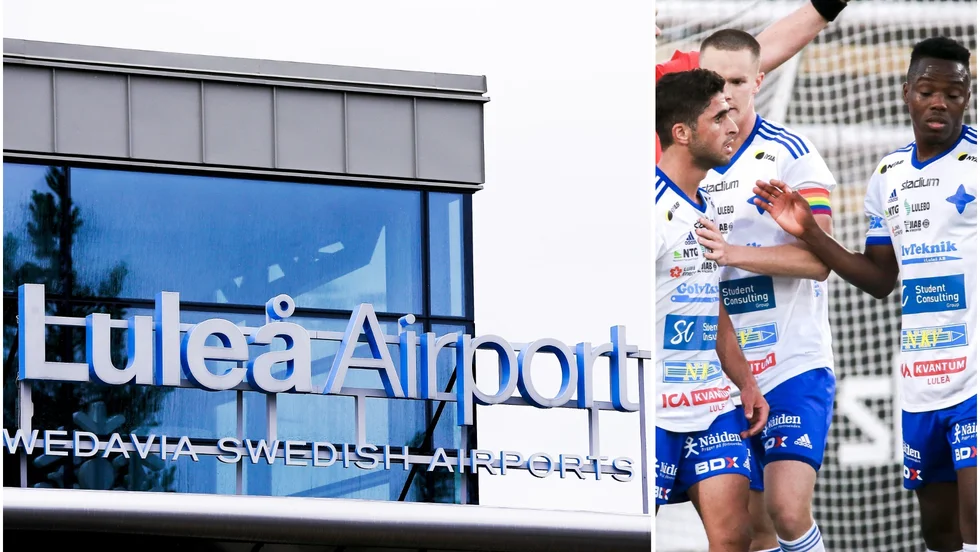 IFK Luleå är strandade på Luleå Airport.
