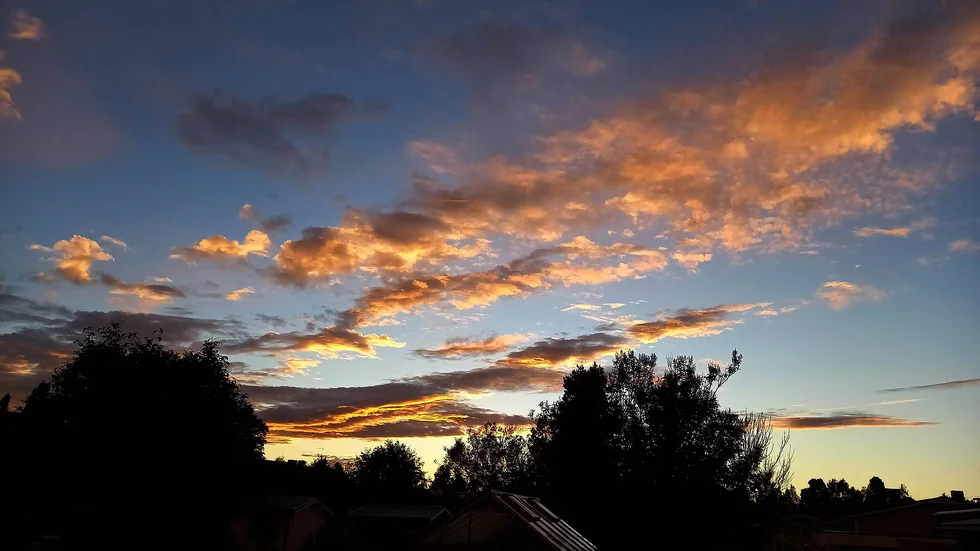 En dramatisk himmel över Boden.