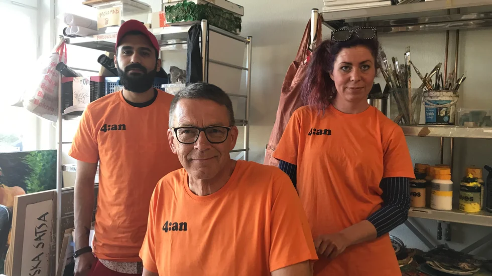 Hassan Said Ali, Lars Franzén och Erika Andersson driver verksamheten där unga ska ha en plats att umgås och utöva kultur.