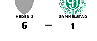 Storseger för Heden 2 hemma mot Gammelstad