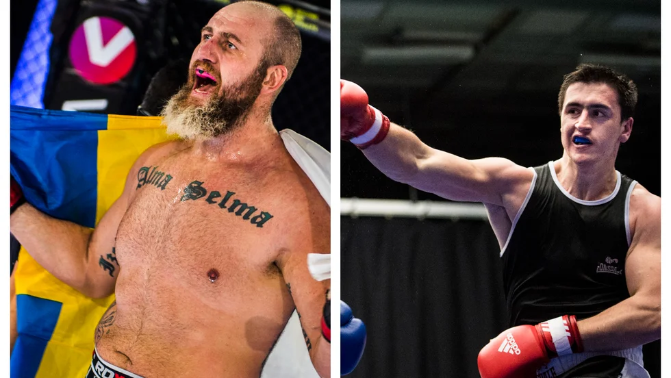 Irman Smajic och förre supertungviktsmästaren i boxning, Nermin Hajdarpasic, hånade varandra under MMA-gala.
