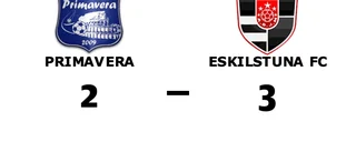Tuff match slutade med seger för Eskilstuna FC mot Primavera