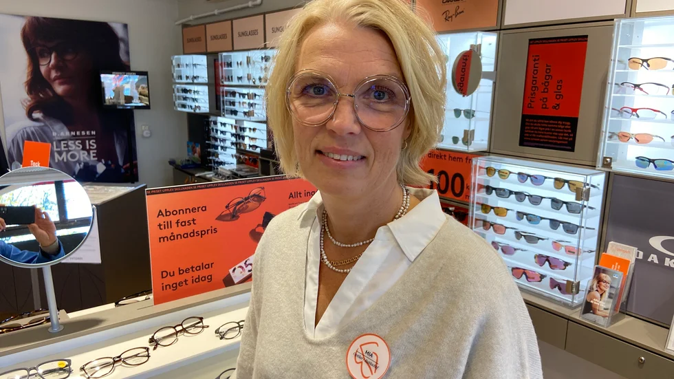 Mia Johansson driver Synsam Zellers Optik som franchisetagare.