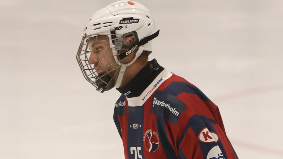 Linus Doktare gjorde KVBS enda mål under lördagens match mot Nässjö IF.