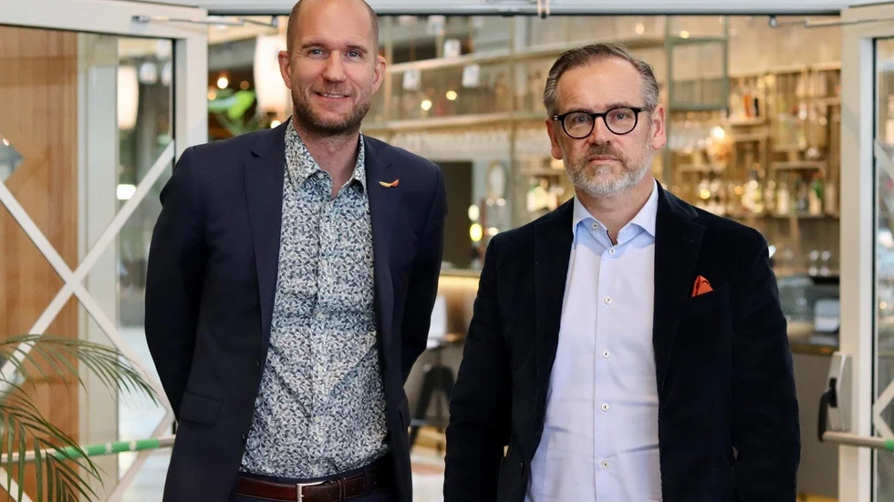 Mats Andersson, regionchef Svenskt Näringsliv Västerbotten, och Jens Hedström, chef för region och marknad på Svenskt Näringsliv.