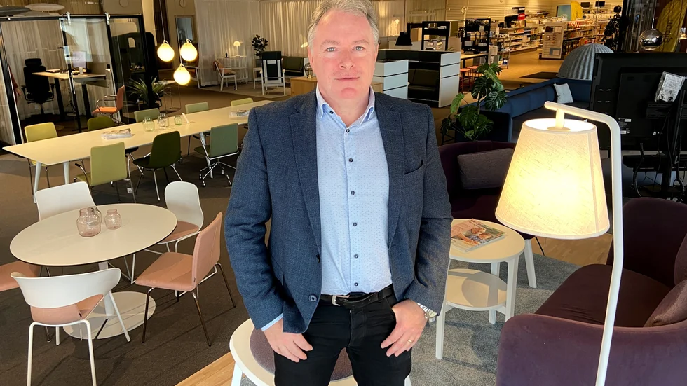 Conny Persson äger och driver Kinnarps och Gibon i Nyköping.
