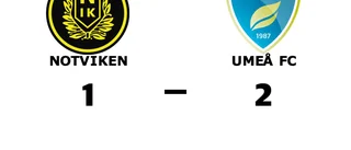 Robert Lidhammar målskytt när Notviken föll