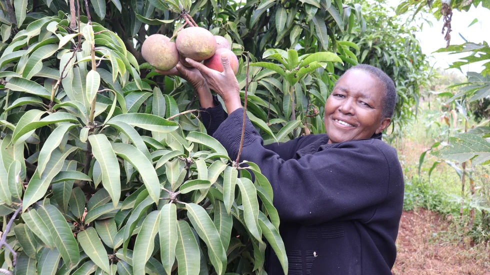 Veronica Musau är småbonde utanför Nairobi