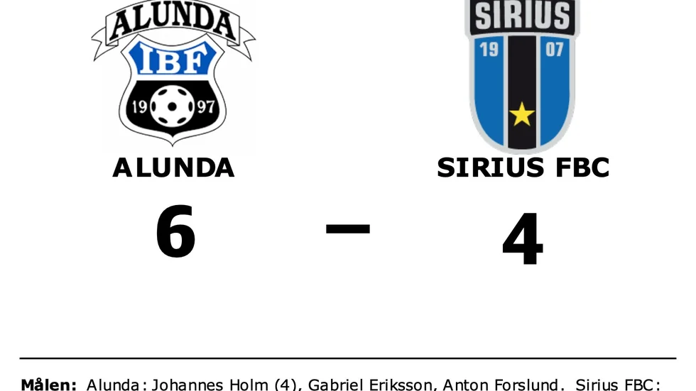 Alunda IBF vann mot IK Sirius FBC